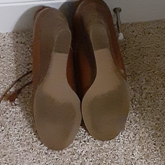 Women's Wedge Booties - Brown Size 11 - Picture 5 of 5